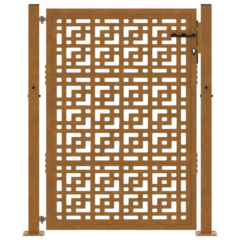 Brama ogrodowa 100x150 cm Stal nierdzewna Krzyż wzór