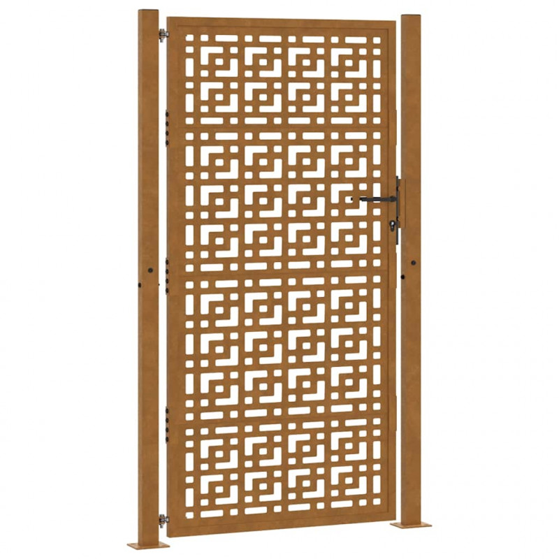 Brama ogrodowa 100x175 cm Stal nierdzewna Krzyż wzór