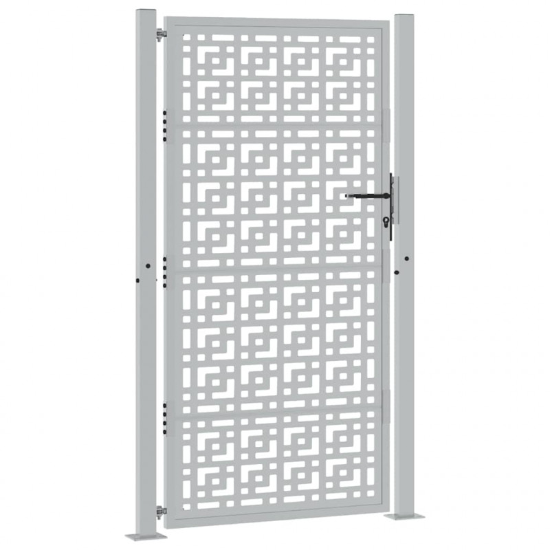 Brama ogrodowa 100x175 cm Stal nierdzewna Krzyż wzór