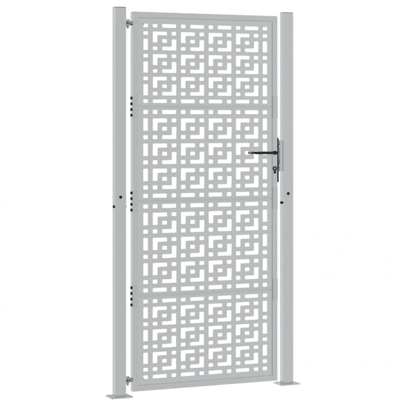 Brama ogrodowa 100x200 cm Stal nierdzewna Krzyż wzór