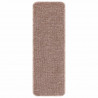 Mats antypoślizgowe na schody 15 pcs Jasnobrązowy 60 x 25 cm PP