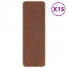 Mats antypoślizgowe na schody 15 pcs Żółty 60 x 25 cm PP