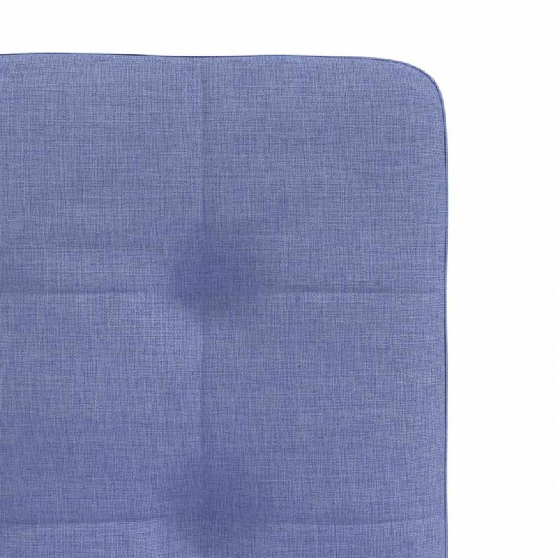 Krzesła do jadalni 2 szt. Jeans Niebieski Tkanina