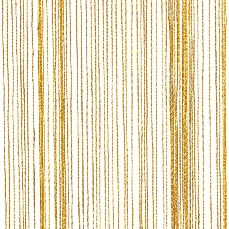 Zasłony sznurkowe 2 szt. Złote 100x250 cm
