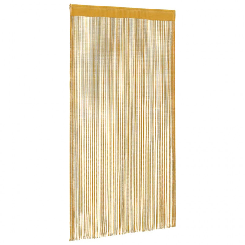 Zasłony sznurkowe 2 szt. Złote 140x250 cm