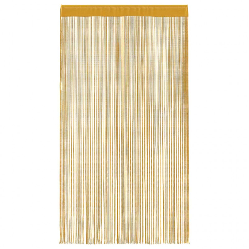 Zasłony sznurkowe 2 szt. Złote 140x250 cm