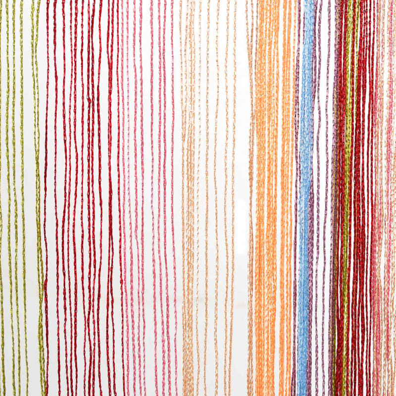 Zasłony sznurkowe 2 szt. Wielokolorowe 100x250 cm