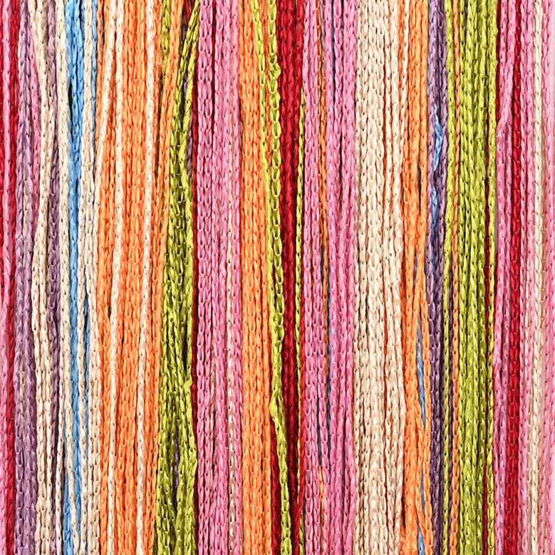 Zasłony sznurkowe 2 szt. Wielokolorowe 100x250 cm