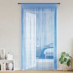 Zasłony sznurkowe 2 szt. Jasnoniebieskie 100x250 cm