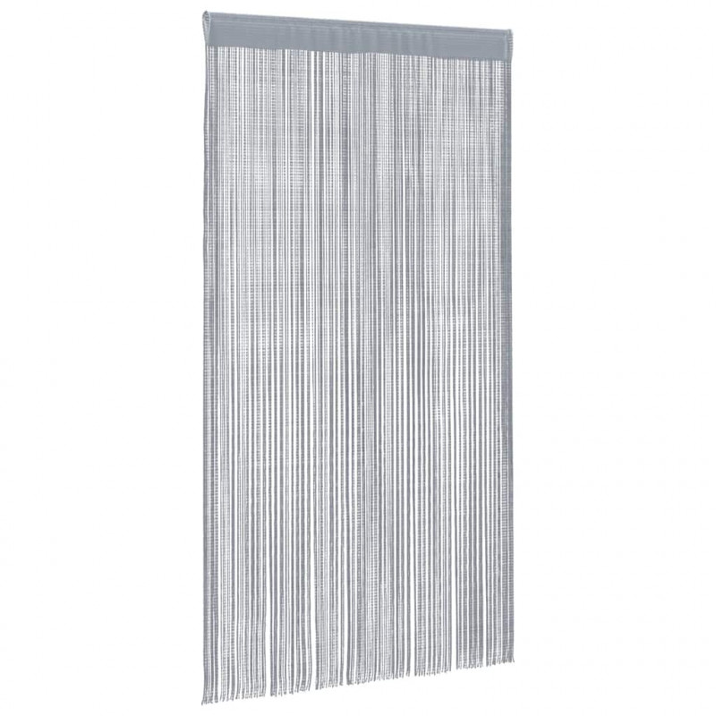 Zasłony sznurkowe 2 szt. Jasnoszary 100x250 cm