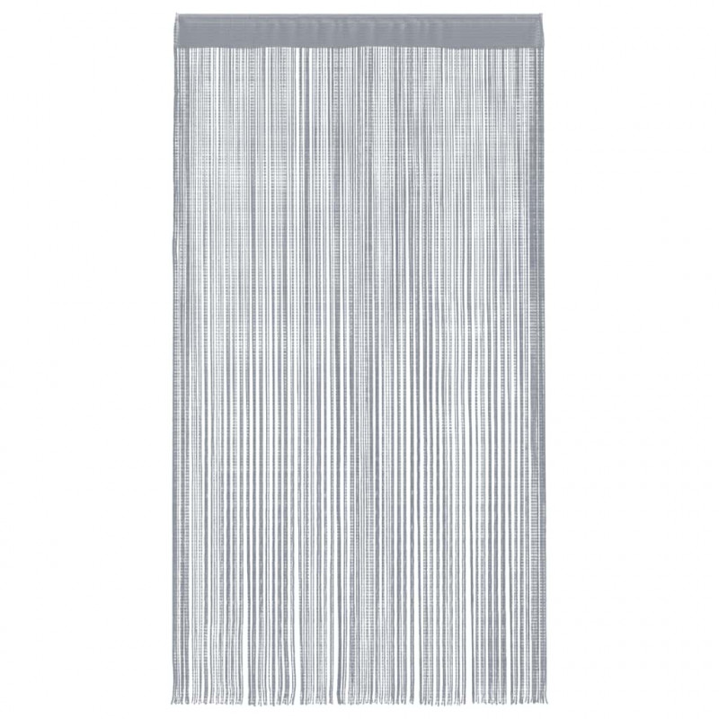 Zasłony sznurkowe 2 szt. Jasnoszary 100x250 cm