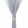 Zasłony sznurkowe 2 szt. Jasnoszary 100x250 cm