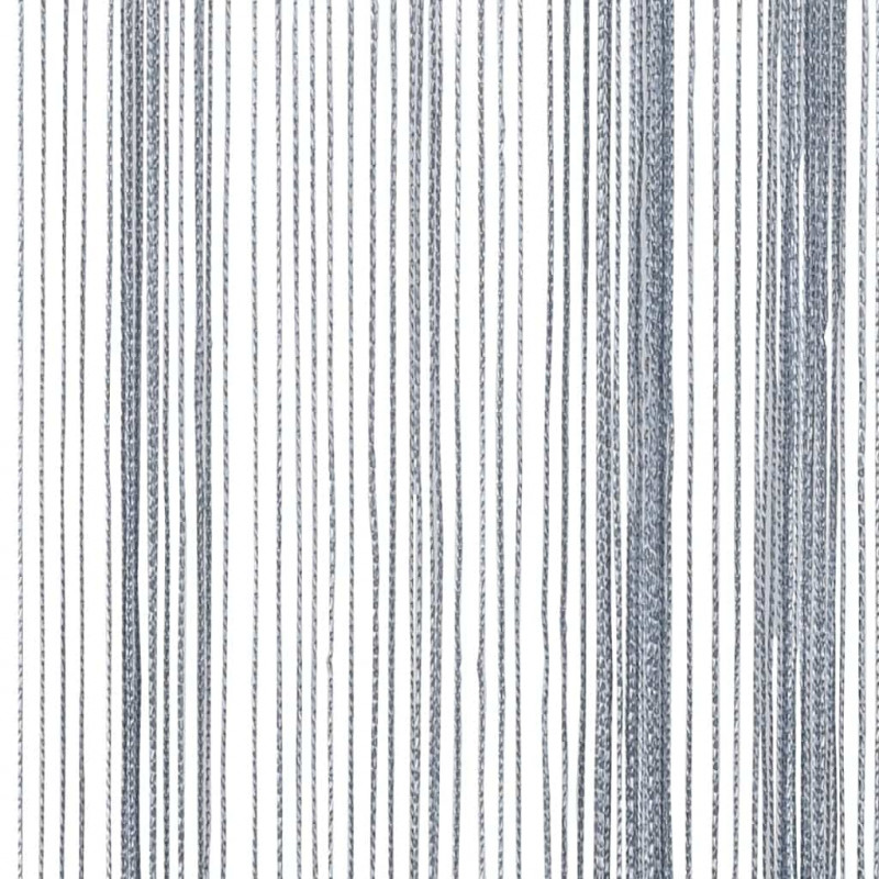 Zasłony sznurkowe 2 szt. Jasnoszary 100x250 cm