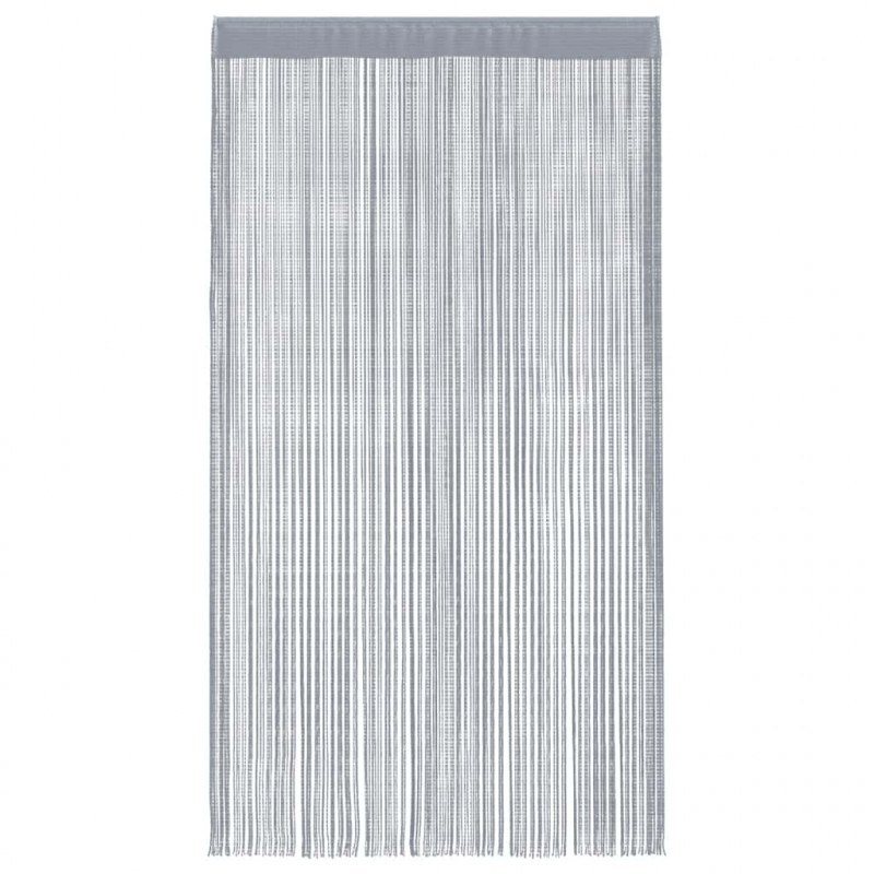 Zasłony sznurkowe 2 szt. Jasnoszary 140x250 cm
