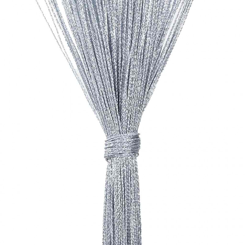 Zasłony sznurkowe 2 szt. Jasnoszary 140x250 cm