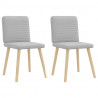 Krzesła do jadalni 2 szt. Tkanina Cloud Grey