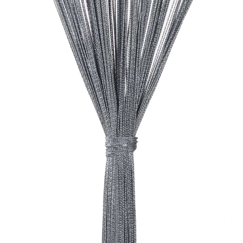 Zasłony sznurkowe 2 szt. Antracyt 140x250 cm