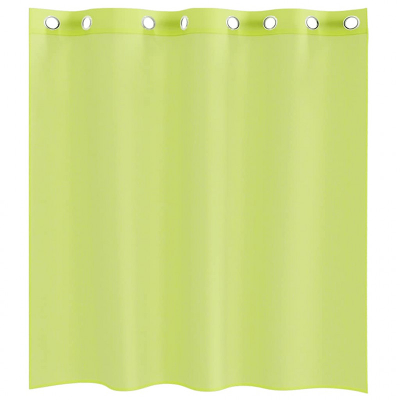 Zasłony woalowe z przelotkami 2 szt. Jabłkowo-zielone 140x140cm