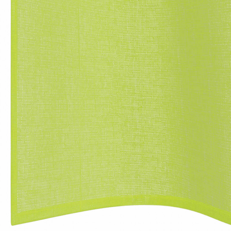 Zasłony woalowe z przelotkami 2 szt. Jabłkowo-zielone 140x225cm