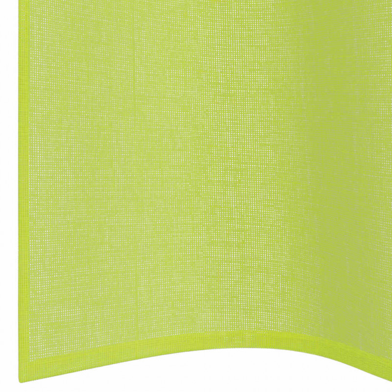 Zasłony woalowe z przelotkami 2 szt. Jabłko zielone 140x260 cm