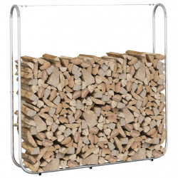 Stojak na drewno opałowe 150x25x150 cm Stal ocynkowana
