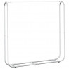 Stojak na drewno opałowe 150x25x150 cm Stal ocynkowana