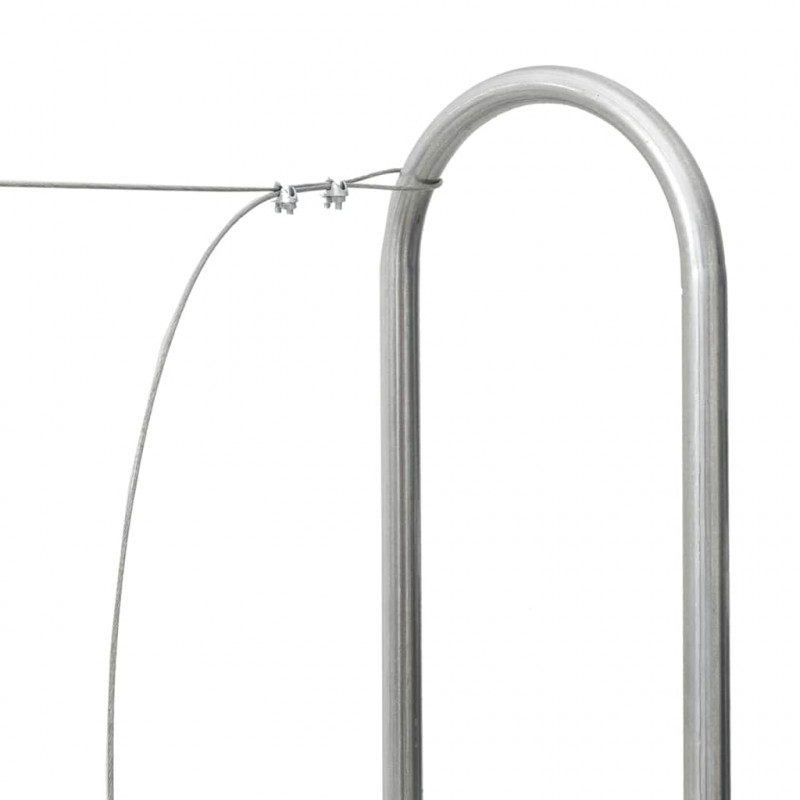 Stojak na drewno opałowe 150x25x150 cm Stal ocynkowana