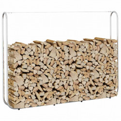 Stojak na drewno opałowe 200x25x150 cm Stal ocynkowana