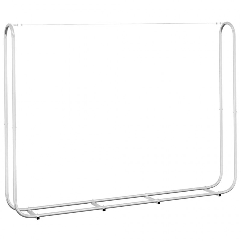 Stojak na drewno opałowe 200x25x150 cm Stal ocynkowana