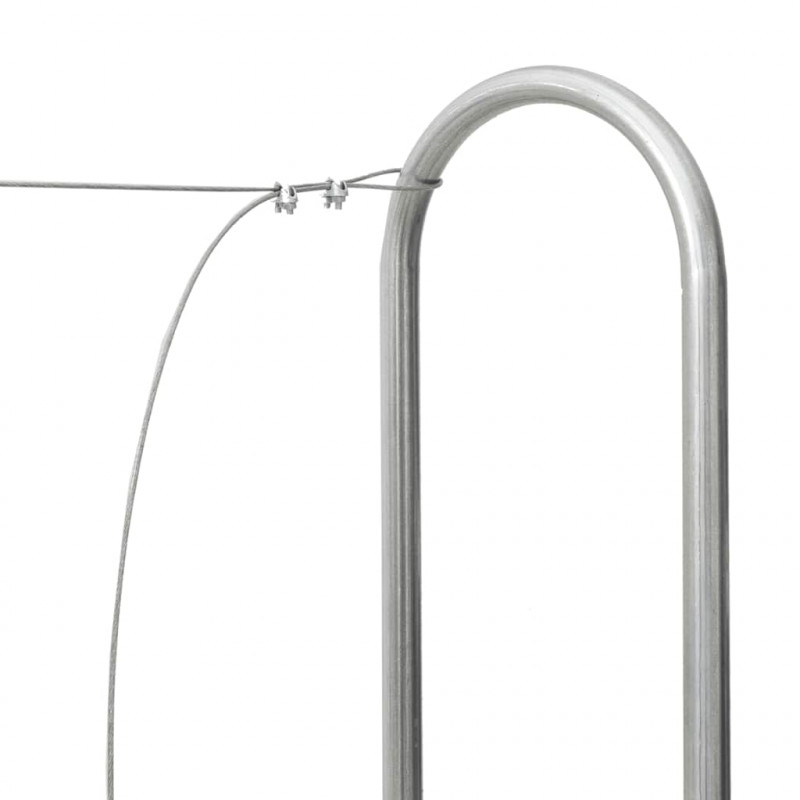 Stojak na drewno opałowe 200x25x150 cm Stal ocynkowana
