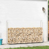 Stojak na drewno opałowe 250x25x150 cm Stal ocynkowana