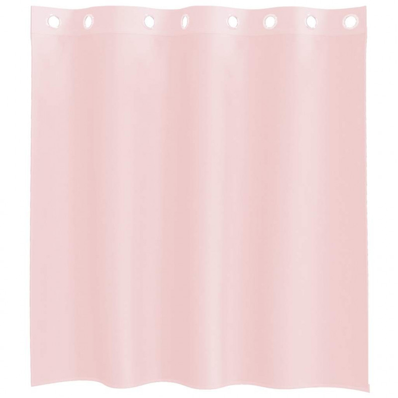 Zasłony woalowe z przelotkami 2 szt. Jasnoróżowe 140x140 cm