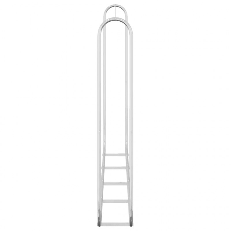Stojak na drewno opałowe 250x25x150 cm Stal ocynkowana