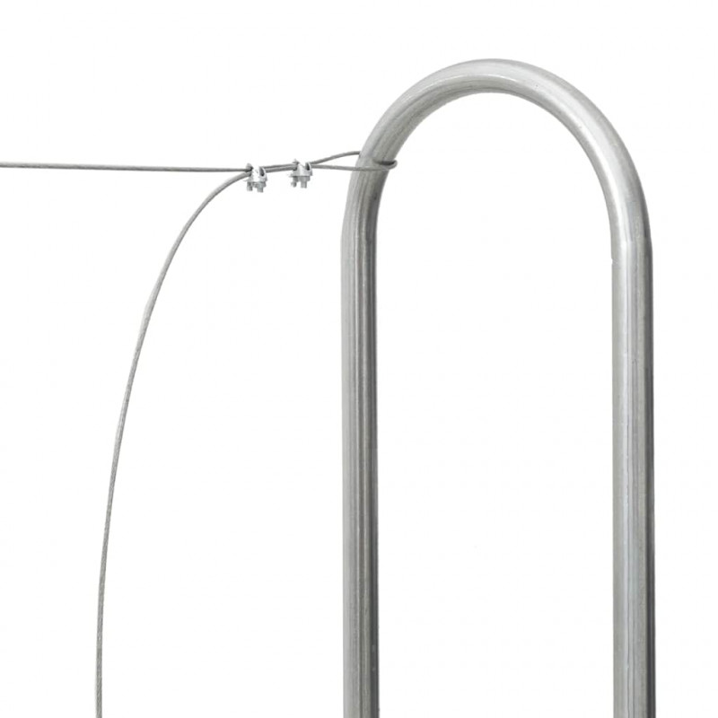 Stojak na drewno opałowe 300x25x150 cm Stal ocynkowana