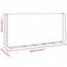Stojak na drewno opałowe 300x25x150 cm Stal ocynkowana