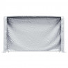 Stojak na drewno opałowe z drutem stalowym, 250x25x150 cm, stal