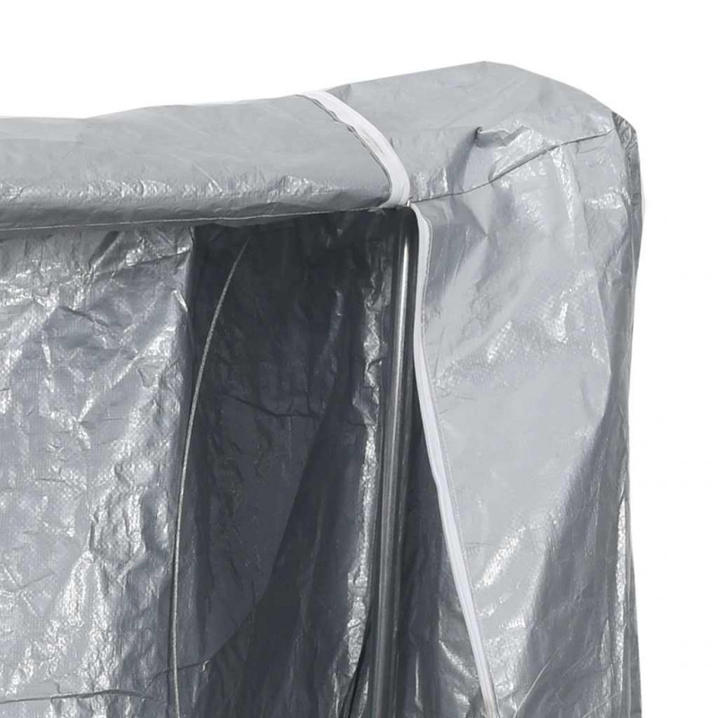 Stojak na drewno opałowe z drutem stalowym, 250x25x150 cm, stal