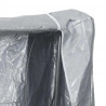 Stojak na drewno opałowe z drutem stalowym, 250x25x150 cm, stal
