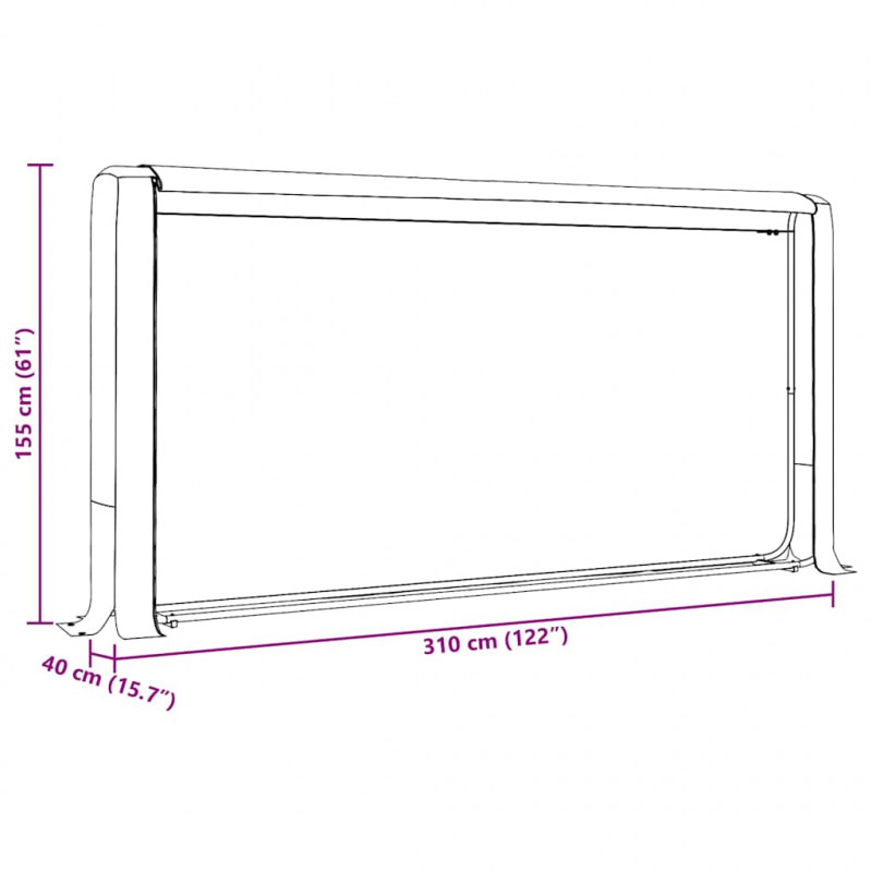 Stojak na drewno opałowe z drutem stalowym,300x25x150 cm, stal