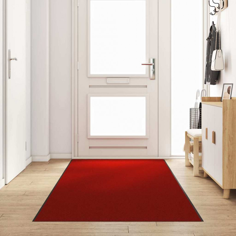 Dywanik wejściowy Czerwony i Czarny 120 x 350 cm Poliamid i PVC