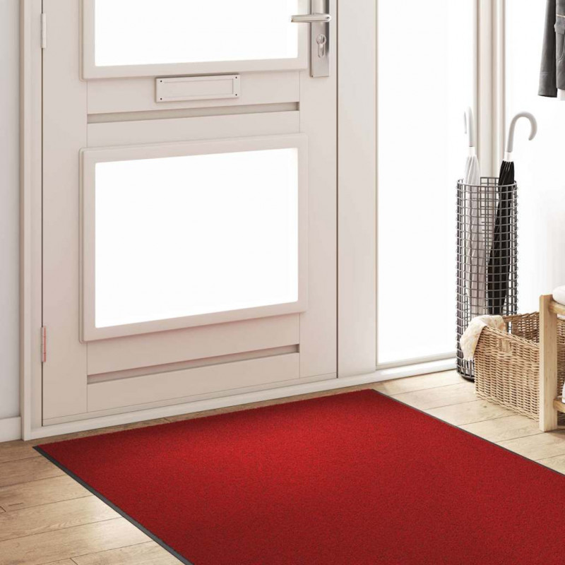 Dywanik wejściowy Czerwony i Czarny 120 x 350 cm Poliamid i PVC