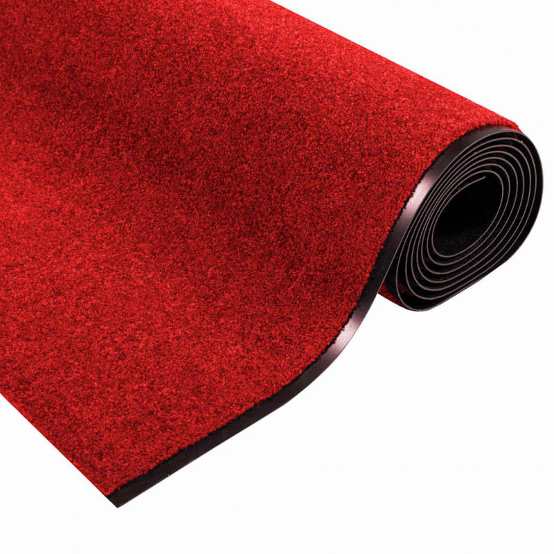 Dywanik wejściowy Czerwony i Czarny 120 x 350 cm Poliamid i PVC