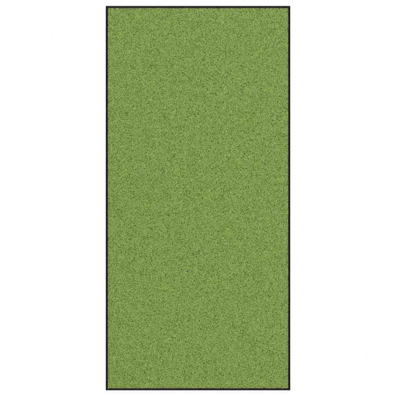 Dywanik wejściowy Zielony i Czarny 120 x 250 cm Poliamid i PVC