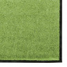 Dywanik wejściowy Zielony i Czarny 120 x 250 cm Poliamid i PVC