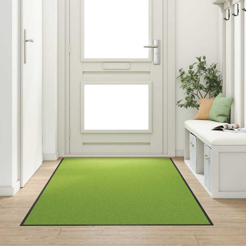 Dywanik wejściowy Zielony i Czarny 120 x 300 cm Poliamid i PVC
