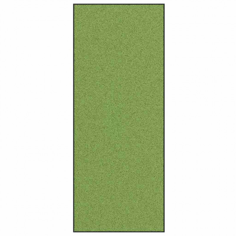 Dywanik wejściowy Zielony i Czarny 120 x 300 cm Poliamid i PVC