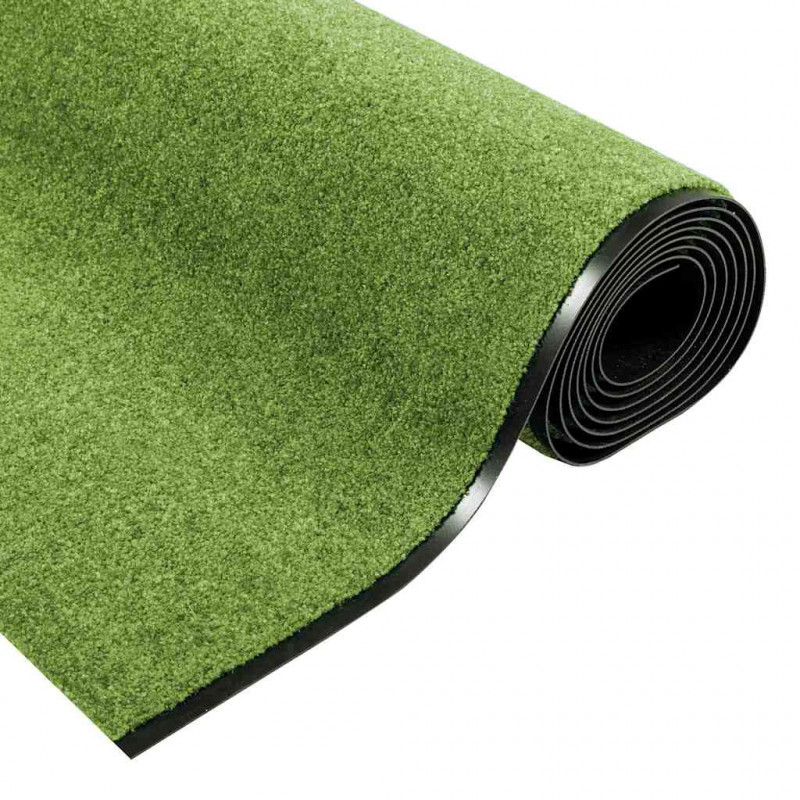 Dywanik wejściowy Zielony i Czarny 120 x 400 cm Poliamid i PVC
