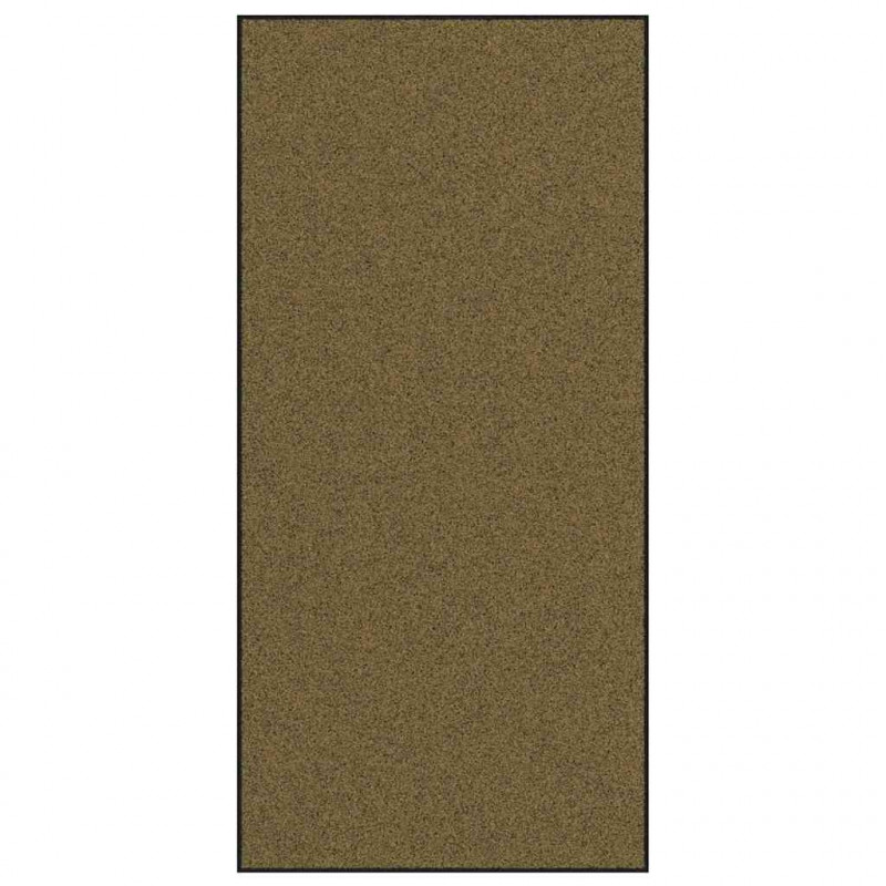 Dywanik wejściowy Brązowy i czarny 120 x 250 cm Poliamid i PVC