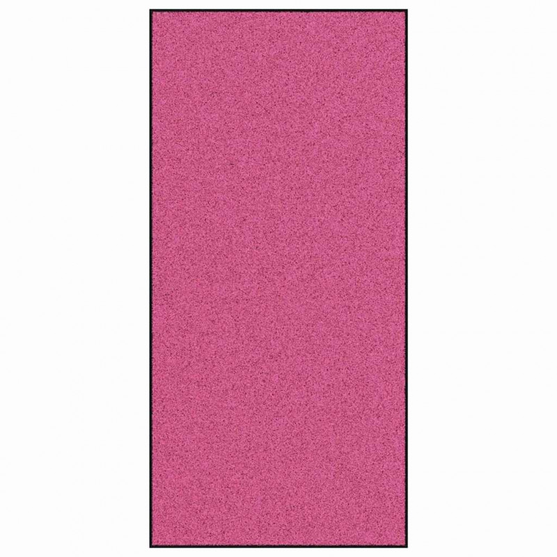 Dywanik wejściowy Różowy i czarny 120 x 250 cm Poliamid i PVC