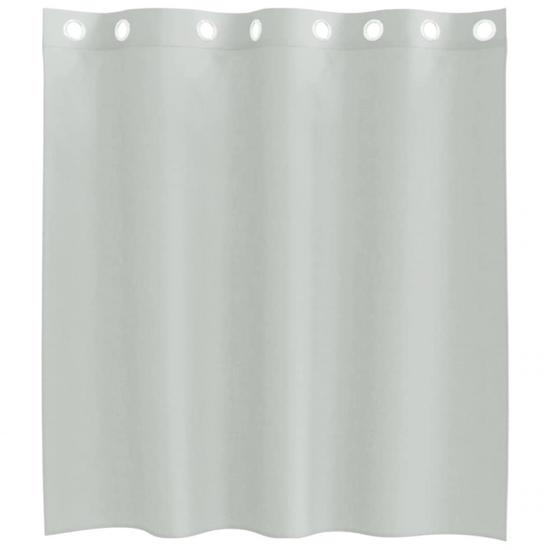 Zasłony woalowe z przelotkami 2 szt. Jasnoszary 140x140 cm